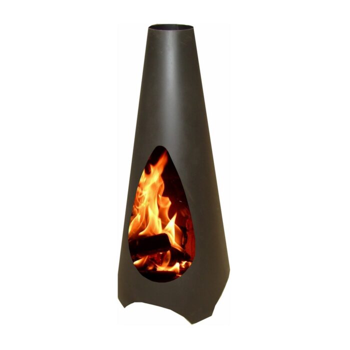 Dreamfire® outdoor chimney Villach Black